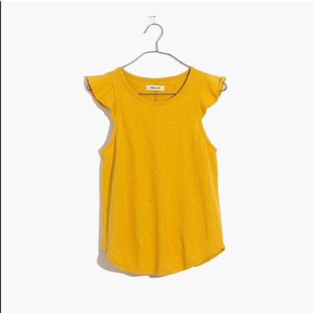 Madewell Ruffle Sleeve Tank